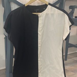 Ted Baker Black and White Blouse